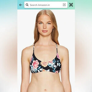 Ripcurl wildflower bralette bikini top size medium NWT